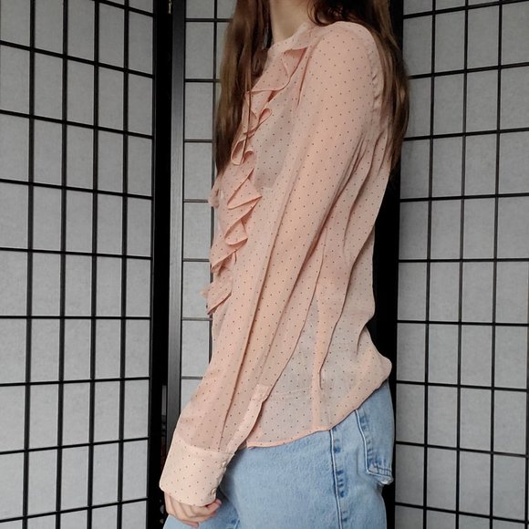 Transparent Ruffle Blouse - Picture 3 of 3